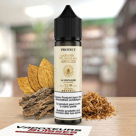 E-liquide Protect Le Grand Rôle des Abeilles La Ventileuse 50ml – Vapoteurs Suisses