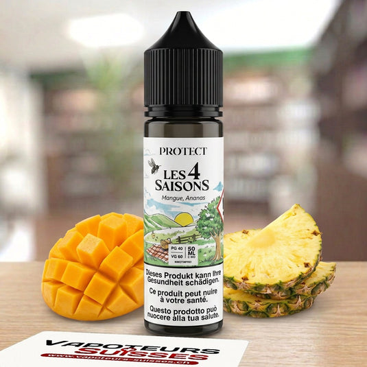 E-liquide Protect Les 4 Saisons Mangue Ananas 50ml – Vapoteurs Suisses