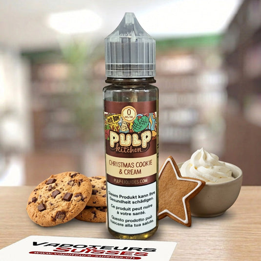 E-liquide Pulp Kitchen Christmas Cookie & Cream 50ml – Vapoteurs Suisses