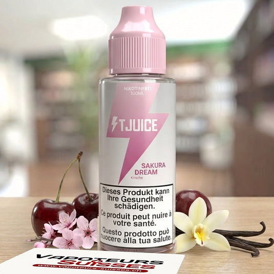 E-liquide T-Juice Sakura Dream 100 ml - Vapoteurs Suisses