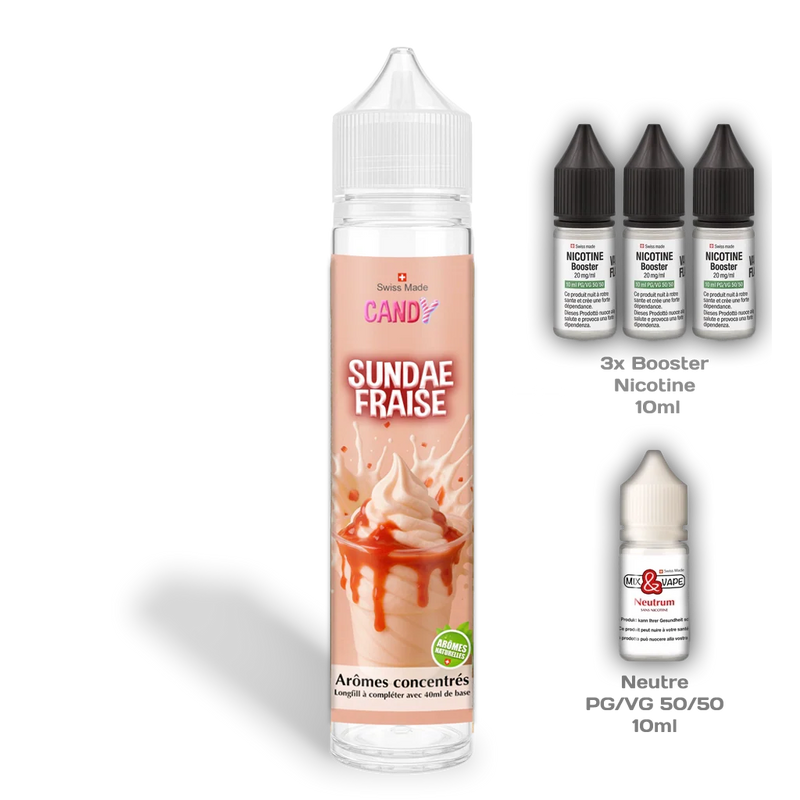Load image into Gallery viewer, E-liquid | Candy "Strawberry Sundae"
