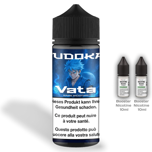 E-liquide Tudokai Vata 100 ml, étui - Vapoteurs Suisses