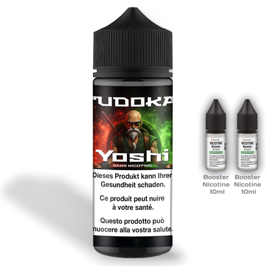 E-liquide Tudokai Yoshi 100 ml, étui - Vapoteurs Suisses