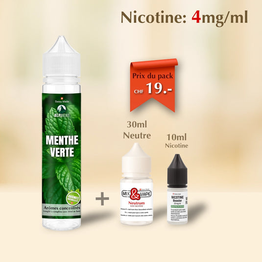 E-liquide | Alpimint "Menthe Verte" - Longfill 10ml