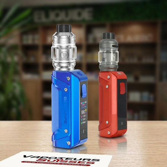 Kit Aegis Solo III Geekvape Blue et Red en boutique - Vapoteurs Suisses