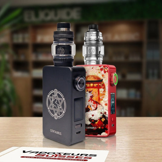 Kit Centaurus M200 Lost Vape Galaxy Black et Akai Inari en boutique - Vapoteurs Suisses