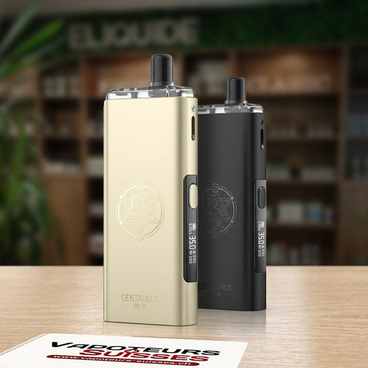 Kit Pod Centaurus ORI 35 Lost Vape Gold et Classic Black en boutique - Vapoteurs Suisses
