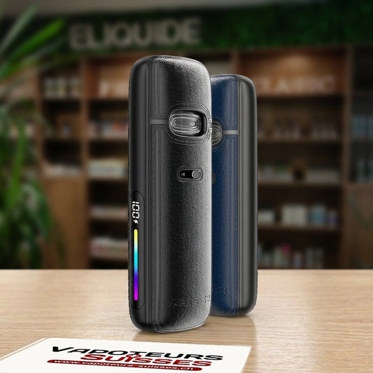 Kit Pod Vmate E2 Voopoo Jet Black et Navy Blue en boutique - Vapoteurs Suisses