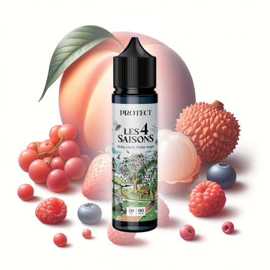E-Liquid | Die 4 Jahreszeiten „Pfirsich – Lichti – Rote Früchte“ 50ml 