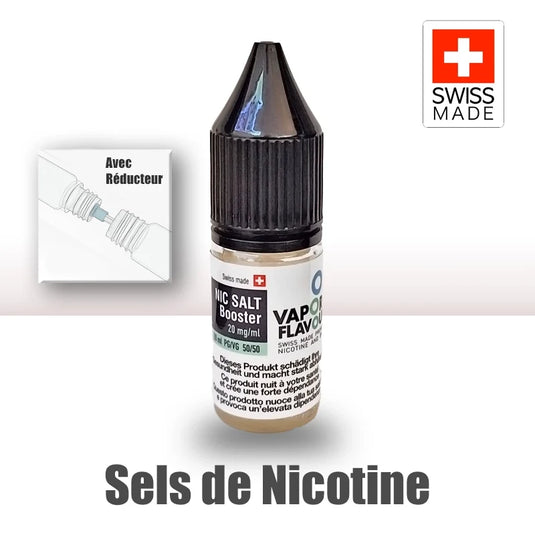 Booster sels de nicotine Vapor Flavour - Vapoteurs Suisses