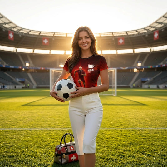 T-shirt de sport "HOP SUISSE"